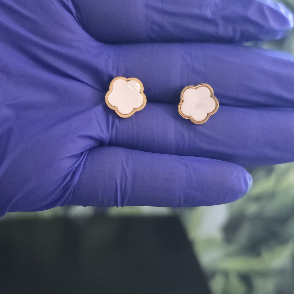 18k gold plated stainless steel earrings